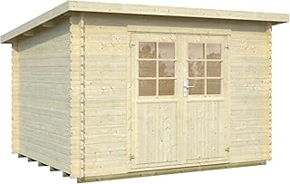 Gartenhaus Lyon 1 Gerätehaus Schuppen Blockhaus ca. 320 x 220 cm 28 mm