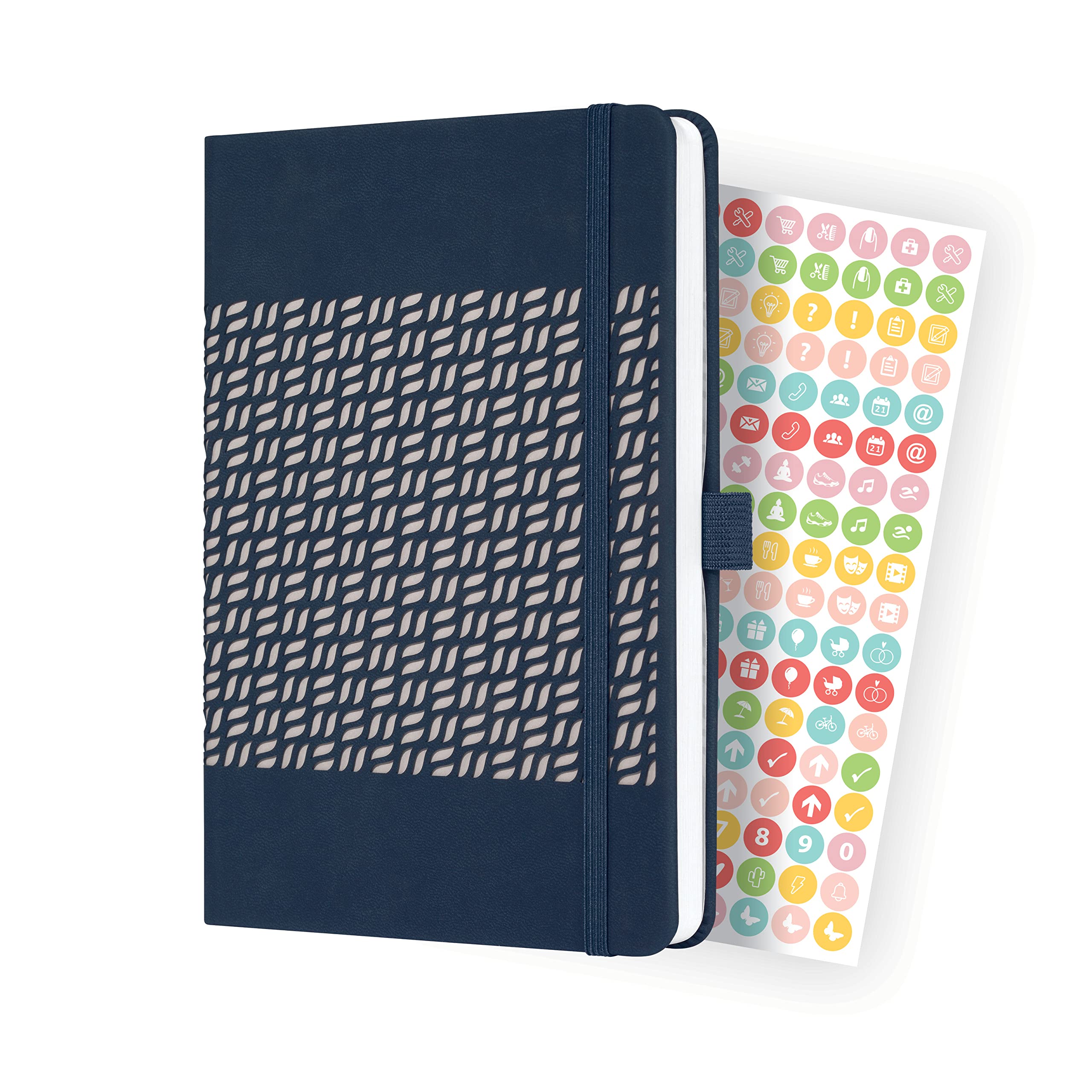 SIGEL J3205 Weekly diary Jolie 2023 - approx. A5 - dark blue - hardcover - 2 pages = 1 week - 174 S.