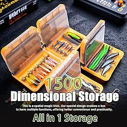 Tcakelox 5 Pack Mini Plastic Tackle Boxes for Small