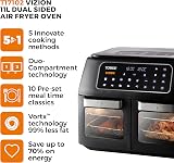 Tower Vizion Dual Compartment Air Fryer Oven 11L Vortx Digital Touch Panel view 2