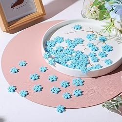 50 Pieces Mini Snowflake for Craft Tiny Resin