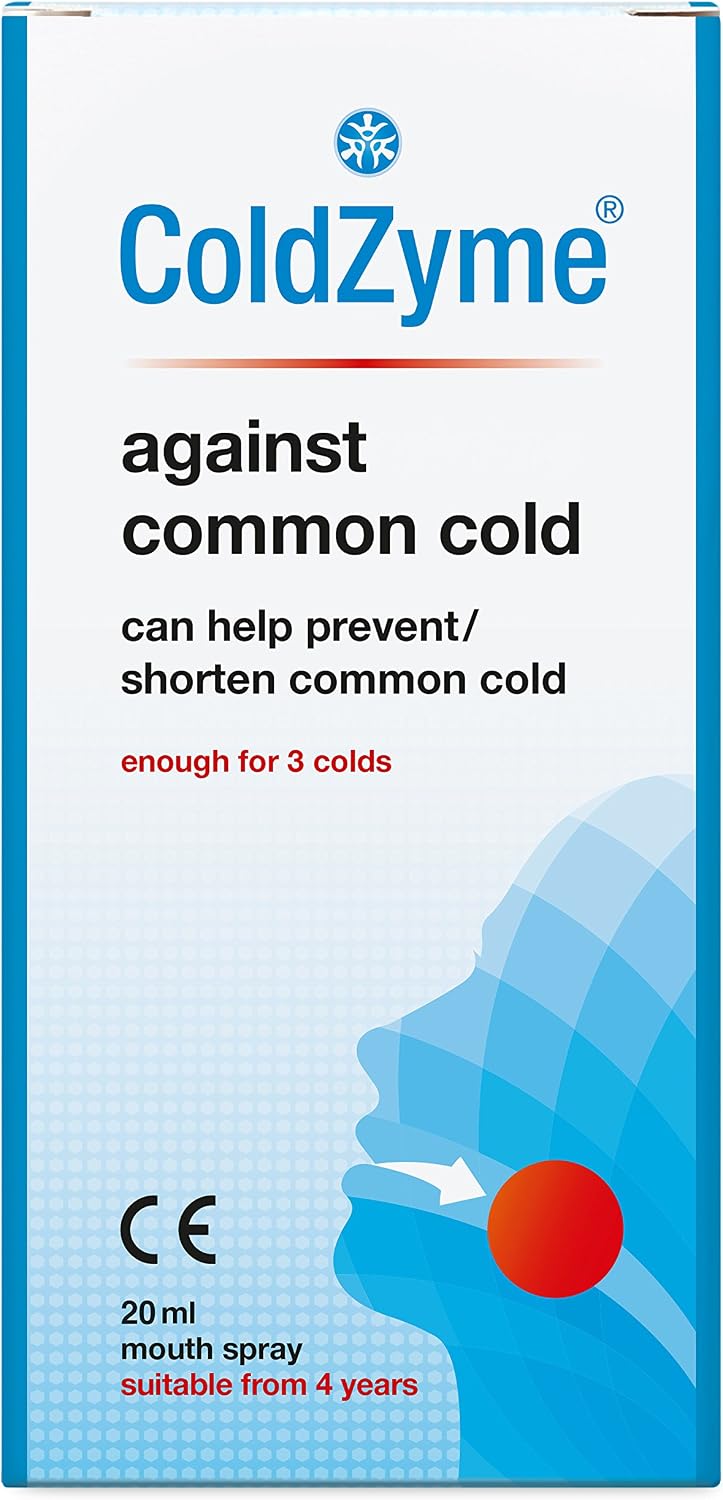 ColdZyme Mouth & Throat Spray - Reduces a Cold by up to 4.5 Days, 20 ml (Pack of 1)
