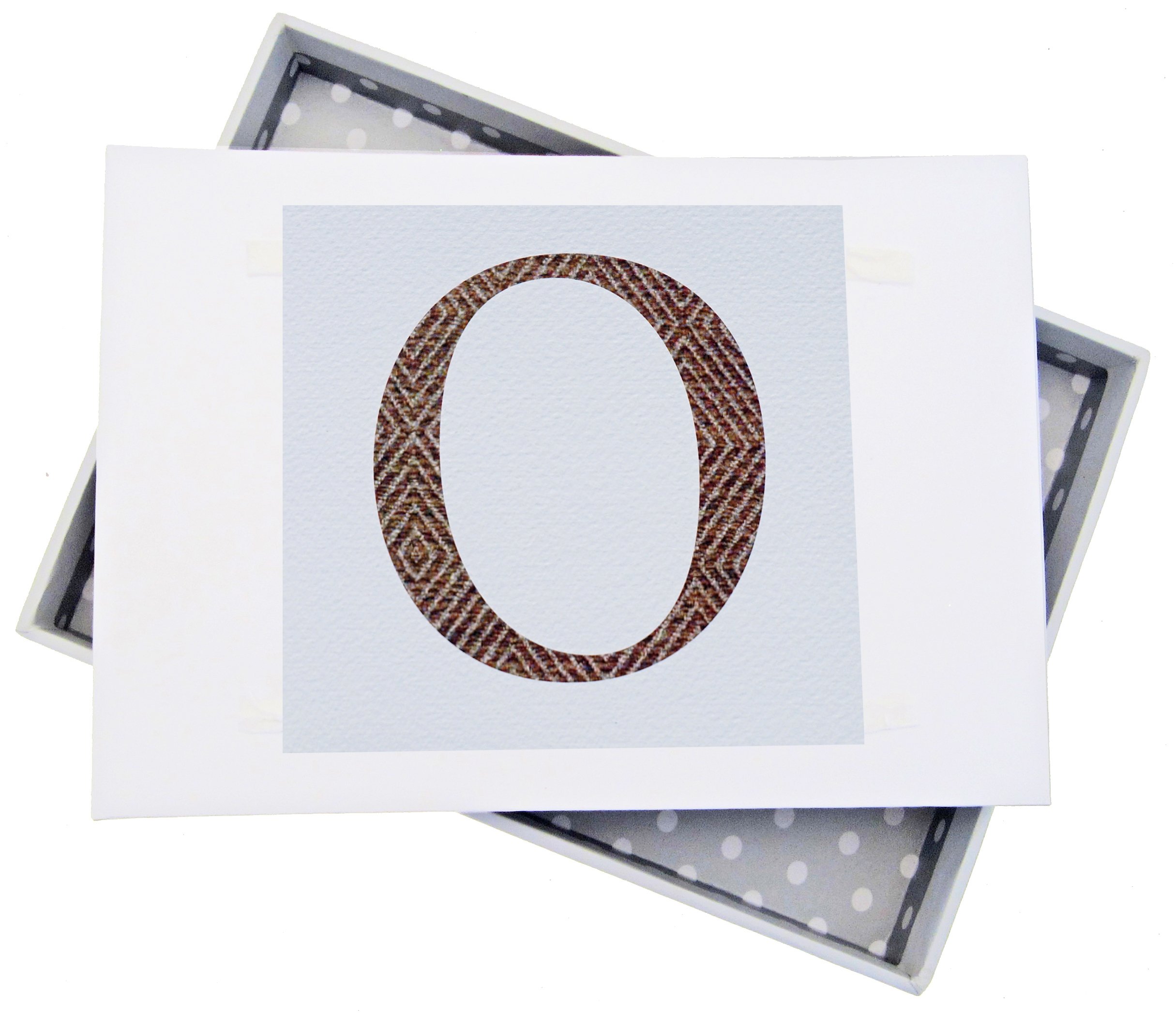 White Cotton Cards Alphabetics, Mini Photo Album, Initial O, White Board, Multi-Colour, 12.5 x 17.5 x 2.5 cm