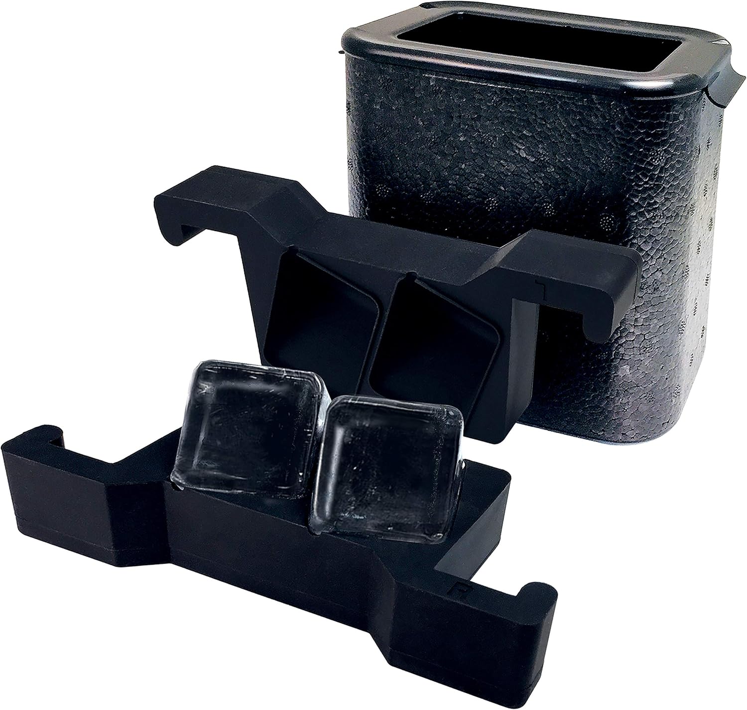 CrystalClear Square Ice Cube Maker, 2Cavity Mold, Jumbo Ice Cube