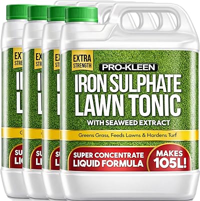Pro-Kleen Lawn Tonic Iron Sulphate 4 x 5L Liquid Lawn Conditioner