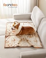 Feandrea Waterproof Dog Blanket Sherpa Fleece 127x101 cm Beige view 2