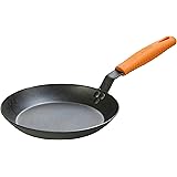Lodge Manufacturing Company CRS10HH61 carbon steel skillet, 10-inch, Black/Orange