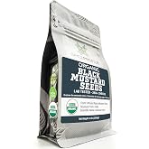 Spice Profile Organic Black Mustard Seeds | 8 oz | Lab Tested | Bold, Pungent Flavor | Round, Uniform Seeds | Perfect for Indian Tadka, Pickles, Curries, Sauces &amp; Seafood Dishes
