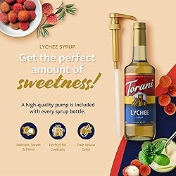 Torani Lychee Syrup for Drinks, Flavoring for Iced