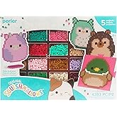 Perler Squishmallows Fused Bead Activity Kit with 5 Unique Patterns, Finished Project Sizes Vary, Multicolor 4393 Pieces
