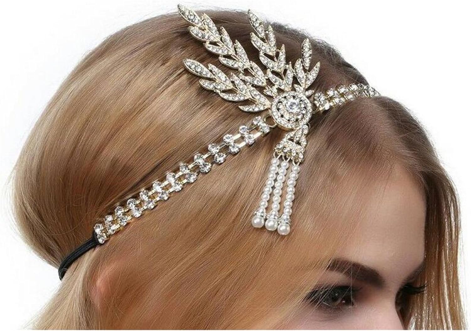 Wiipu Women�s Fashion Leaf Pearl Tassels