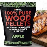 Kona 100% Apple Smoker Pellets, Intended for Ninja Woodfire Outdoor Grill, 2 lb Resealable Bag