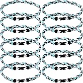 Zeyune 18" Baseball Necklace for Boys Three Braided Rope Tornado Titanium Baseball Rope Necklace Team Gifts for Sports