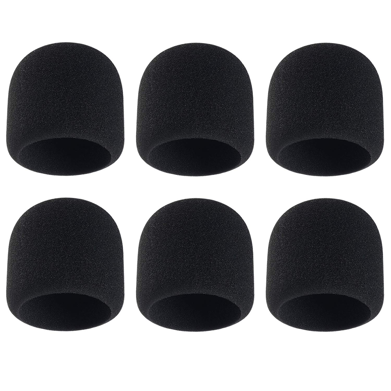 Microphone Cover - Foam Mic Covers Windscreen Suitable for Most Standard Handheld Microphone 6 PCS