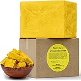 Raw African Shea Butter 10 lbs. Bulk Wholesale Block 100% Pure Natural Unrefined YELLOW - Ideal Moisturizer For Dry Skin, Body, Face And Hair Growth. Great For DIY Soap and Lip Balm Making.