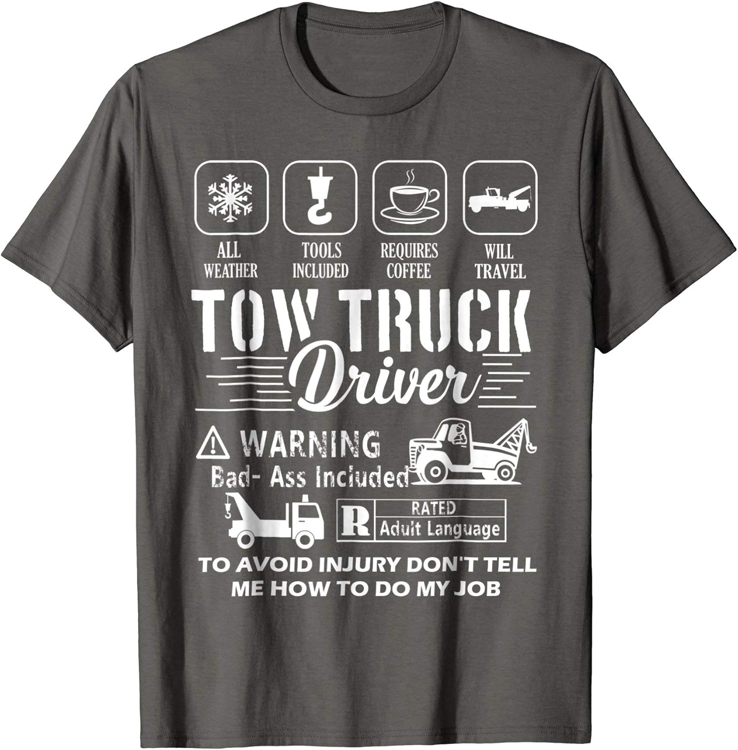 Amazon.com: Tow Truck Driver T-shirt - Tow Truck Driver Shirts: Clothing