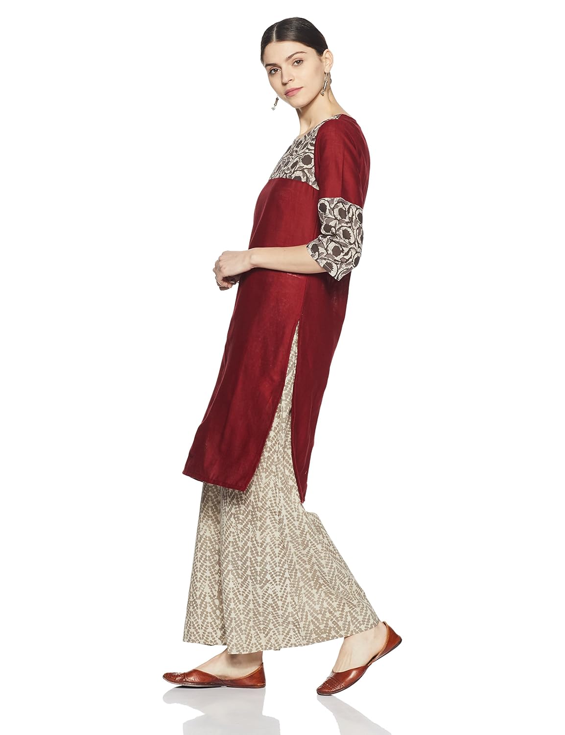 indigo women's straight cotton kurta