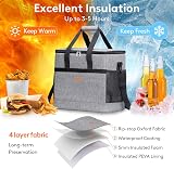 Lifewit Cooler Bag 60 Cans Collapsible Insulated Large Lunch Grey view 4