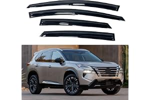 IG Window Visor Fit for 2021-2026 Nissan Rogue, Out-Channel Rain Guards Vent Wind Deflectors 4PC, Car Accessories for 21-26 R