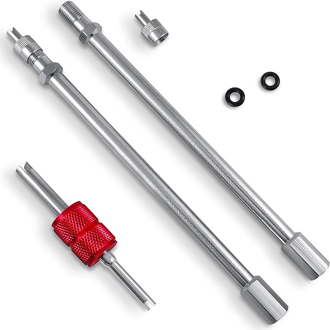 6" Dually Valve Stem Extenders (2 Pack) Easy Install, Heavy Duty