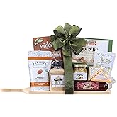 Wine Country Gift Baskets Gourmet Salami and Cheese with Bamboo Cutting Board for Family, Friends, Client Appreciation, Thank You for Women, Men, College, Appreciation, Birthday, Corporate, Get Well, Sympathy Care, Teacher and more