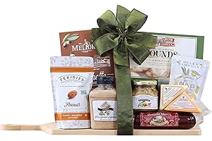 Wine Country Gift Baskets Gourmet Salami and Cheese with Bamboo Cutting Board for Family, Friends, Client Appreciation, Thank You for Women, Men, College, Appreciation, Birthday, Corporate, Get Well, Sympathy Care, Teacher and more