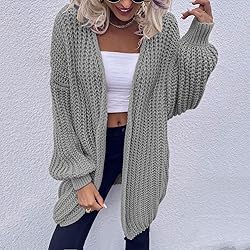 ADJHDFH Sweaters For Women Trendy Womens Open Front