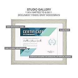 MCS Studio Gallery 11x14 Matted Diploma Frame with