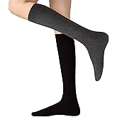 Arukora Women Wool Blend Thermal Knee High Socks Size 5-9, Fine-Gauge Sock with Rayon