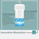KNIGHT 5Pk XL Wardrobe Dehumidifier Moisture Absorber 600ml Bags Hanging Up To view 7