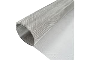 YAGJIA Stainless Steel Mesh Screen, 20Mesh, 15.7"x47.2" (40x120cm), Woven Fine Wire Mesh, Easy to Cut for Air Vent, Cage, Garden, Window Screen and DIY Projects