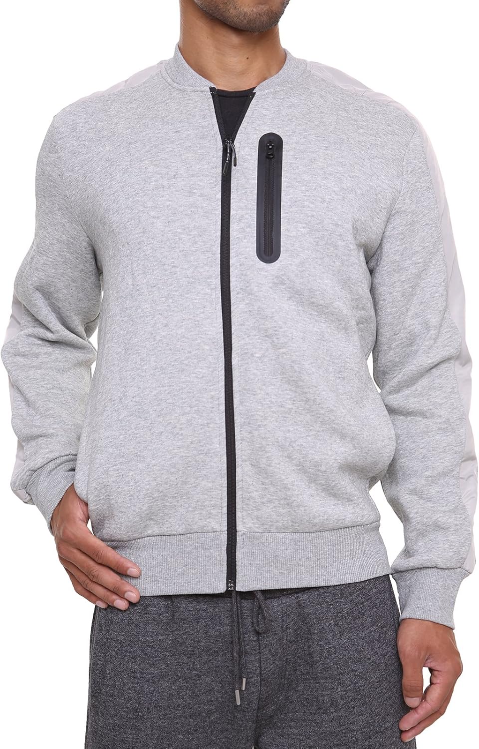 bomber jacket with a hoodie