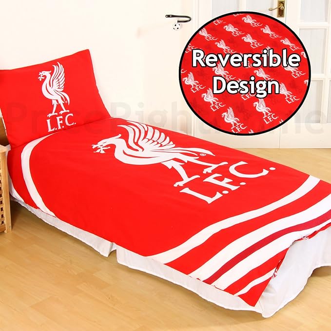 OFFICIAL Liverpool FC FOOTBALL Duvet Bedding Quilt KOP BED SET Single