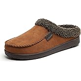 Dearfoams Men’s Brendan Indoor/Outdoor Breathable Memory Foam Clog House Shoe with Wide Widths Slipper
