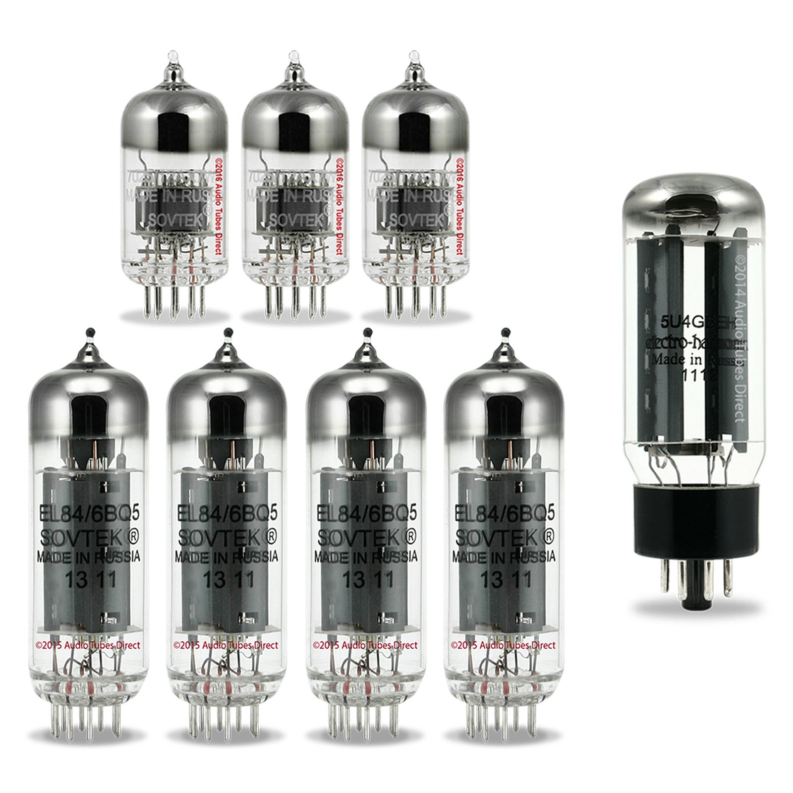Sovtek/Electro-Harmonix Tube Kit For Budda Stringmaster Head & Combos Amps EL84 12AX7WA 5U4GB