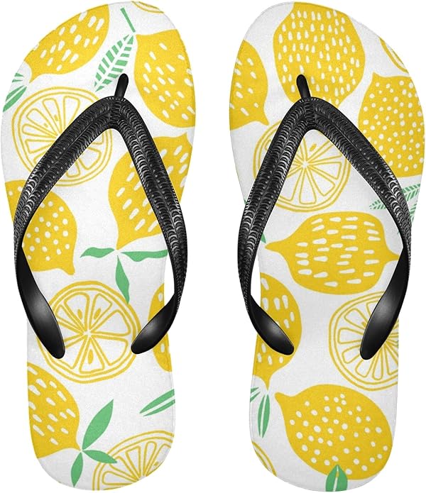 lemon flip flops