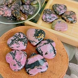 20 PCS Rhodochrosite Natural Heart Healing Crystals