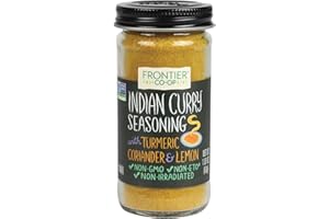 Frontier Co-op Indian Curry Seasoning, 1.87 Ounce Bottle, Complex Flavor with Turmeric, Coriander and Lemon