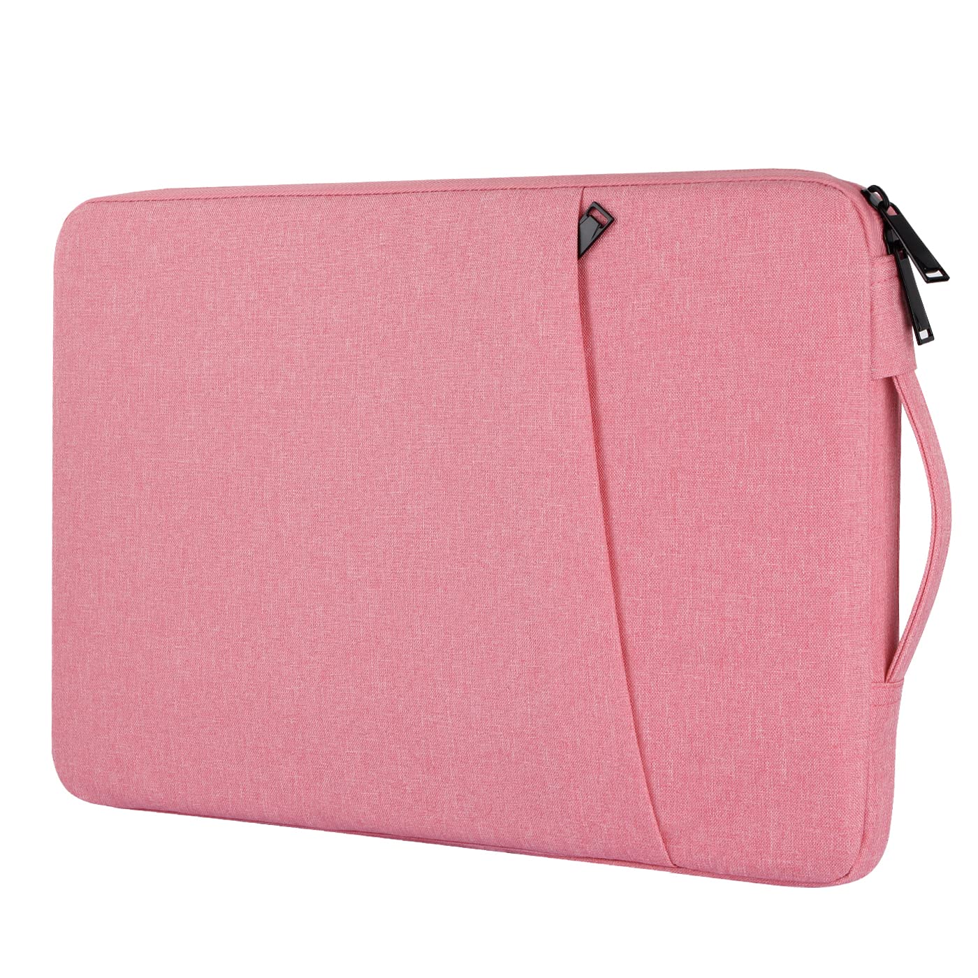 Chelory Laptop Sleeve Compatible for 16 17 Inch HP/Lenovo/Asus/Acer/Dell Notebook Ultrabook Chromebook, Computer Shockproof Protective Bag Carrying Case with Pocket, Pink