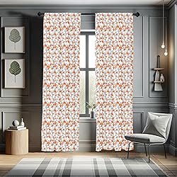 Lunarable Geometric Window Curtains, Triangles