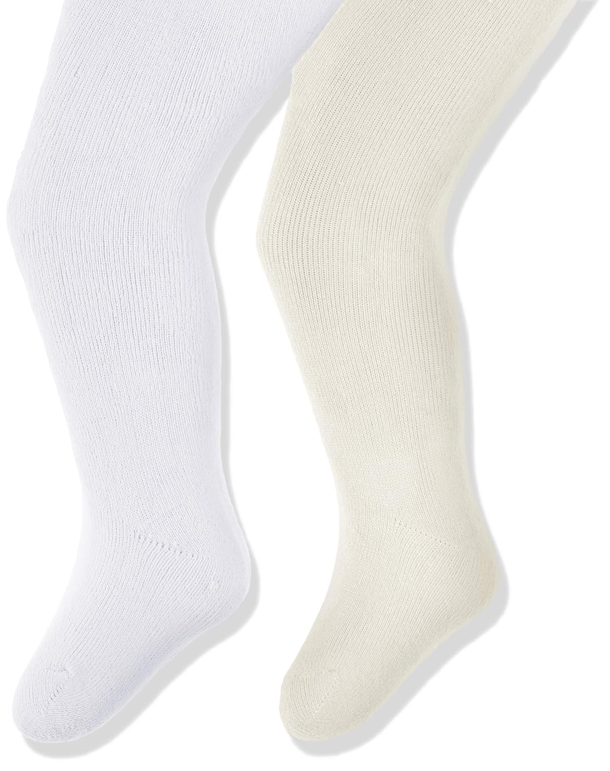 Playshoes M/&auml;dchen Elastisch Ringel und Uni mit Komfortbund Strumpfhose 2erPack