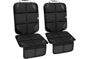 Meolsaek Car Seat Protector for Child Car Seat, Durable 600D Fabric Waterproof Car Seat Cover with Thick Pad Non-Slip Backing (No Imprints)