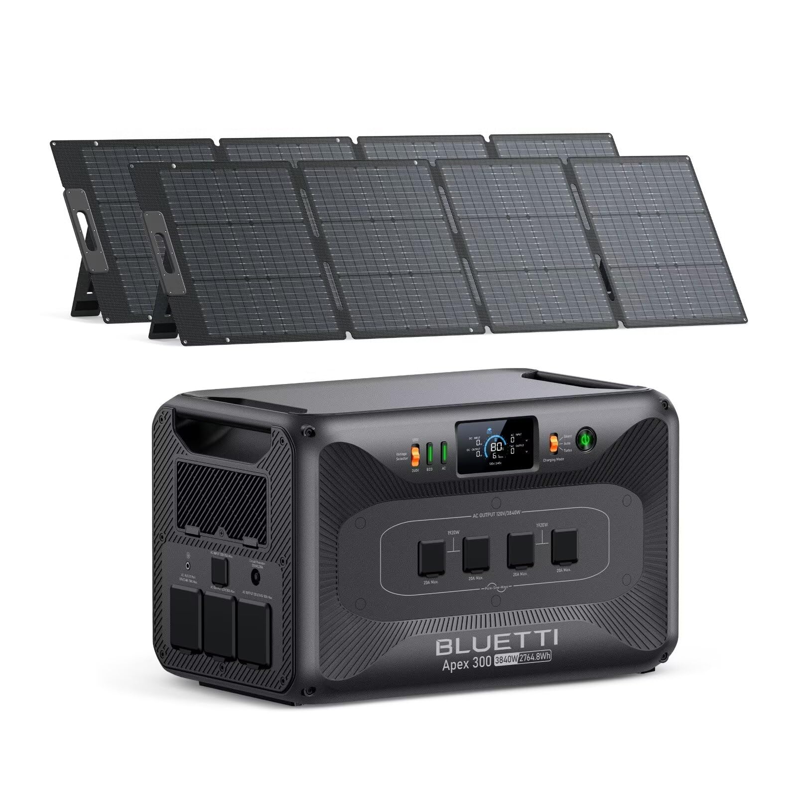 BLUETTI Solar Generator Apex 300 (2025 New) with 2