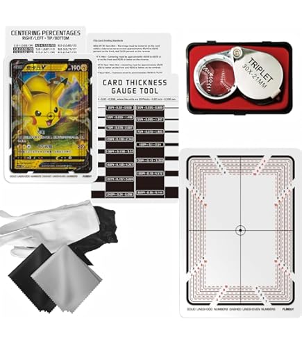 Amazon.com: Sintuff 4 Pcs Card Grading Centering Tool Set