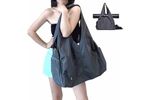 Uhawi Gym bag with yoga mat holder Gym Bag for Women yoga bag with Shoes Compartment and Wet Dry Storage Pockets with Adjustable yoga mat holder (gray)