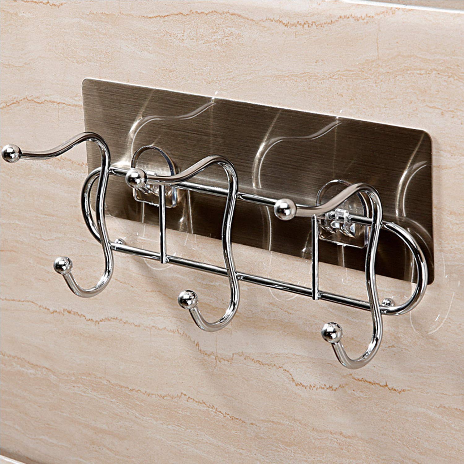 XENOTY MultiFunctional Self Adhesive No Drilling Wall Hook Towel