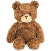 Bearington Eddie Teddy Bear Stuffed Animal - 15" Soft, Cuddly, and Classic Brown Bear Plush Toy with Floppy Body - Adorable Teddy Bears for Baby Gift for Kids, Plush Collectors, and Nursery D&eacute;cor