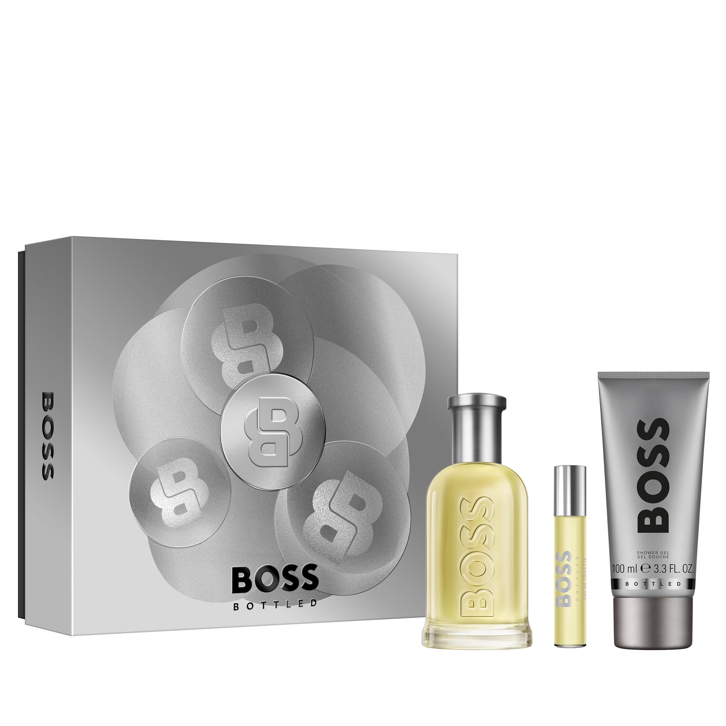 Hugo Boss Bottled Eau de Toilette – Woody Men's Cologne – With Notes of Apple, Cinnamon & Wood – Long Lasting Fragrance Image