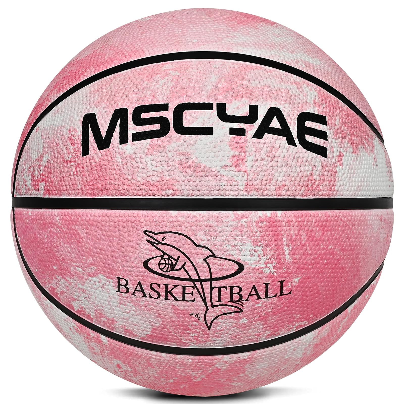 Indoor/Outdoor Mini Basketball Size 3 for Children - Pink & White