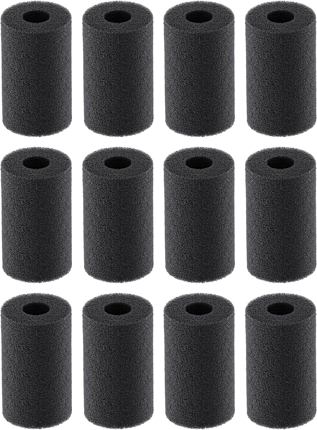 Pawfly 12 Pack Pre-Filter Sponge Fish Tank Filter Anti-Suction Foam Cover Rolls for Small Fish Shrimp Fry Protection Filter Sponge for Mechanical Filtration